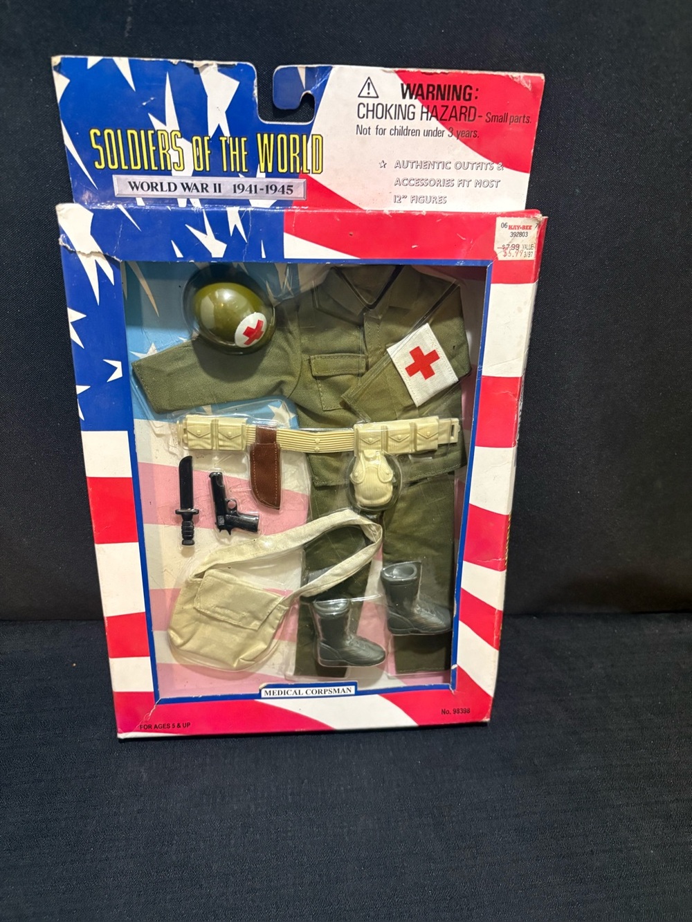vintage 1996 Soldiers of the World World War II Medical Corpsman 12-inch